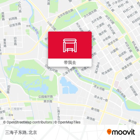三海子东路地图