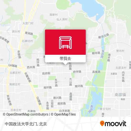 中国政法大学北门地图