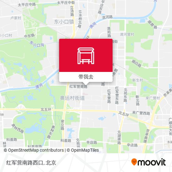 红军营南路西口地图