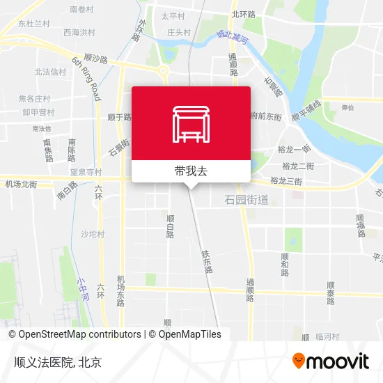 顺义法医院地图