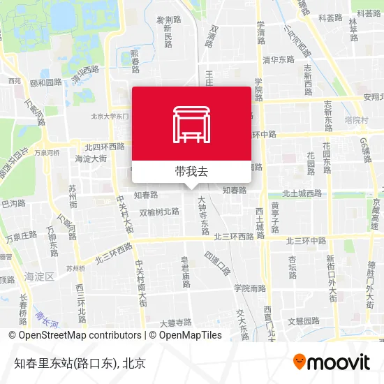 知春里东站(路口东)地图