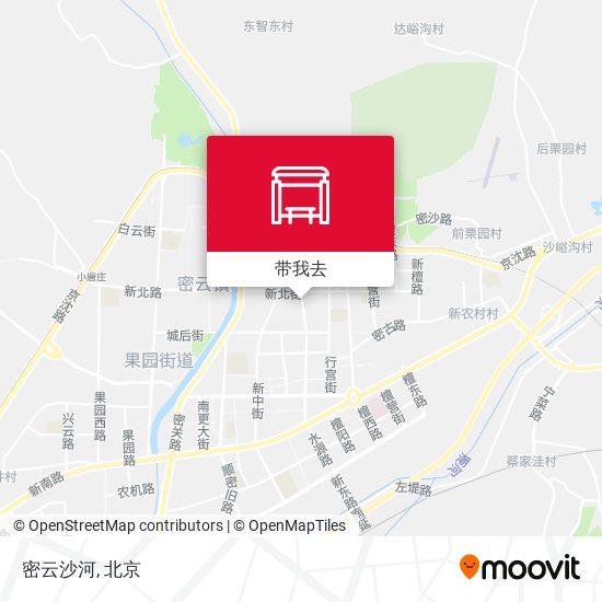 密云沙河地图