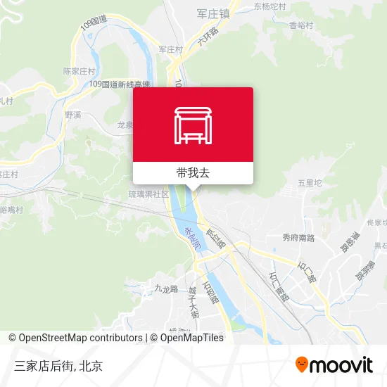 三家店后街地图