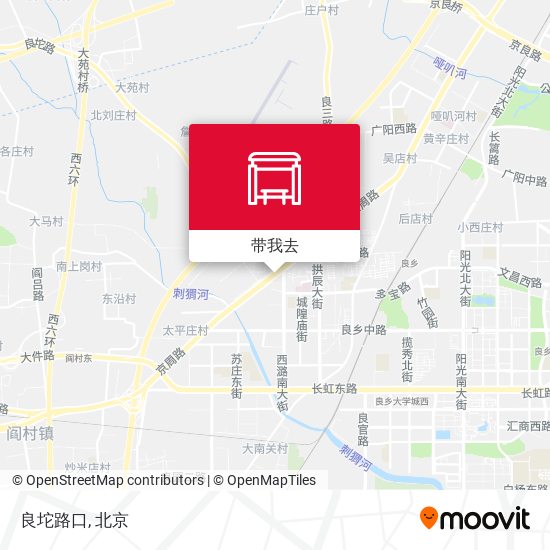 良坨路口地图