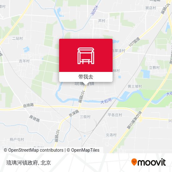 琉璃河镇政府地图