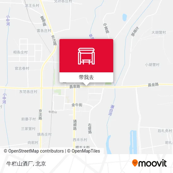 牛栏山酒厂地图