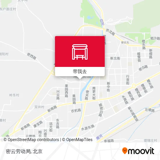 密云劳动局地图