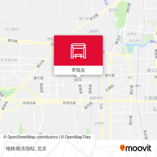 地铁南法信站地图