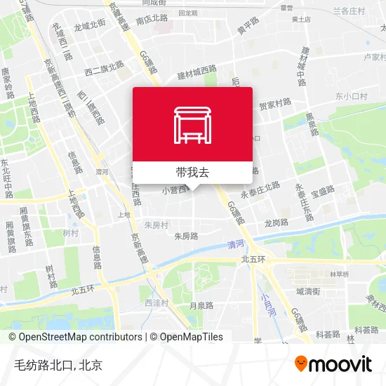 毛纺路北口地图
