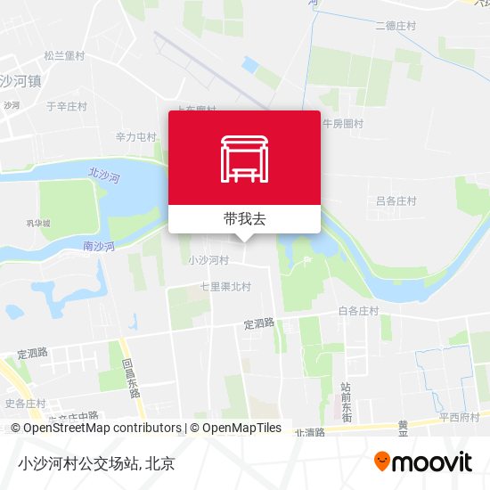 小沙河村公交场站地图