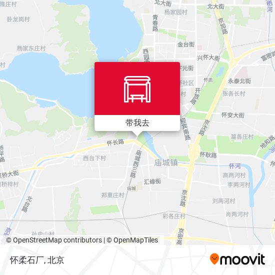 怀柔石厂地图