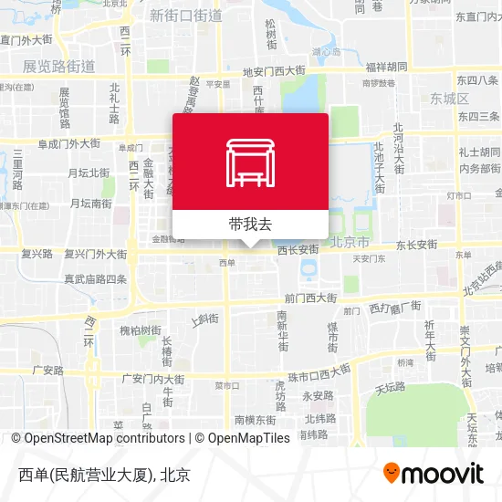 西单(民航营业大厦)地图