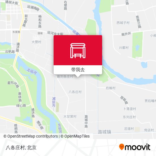 八各庄村地图