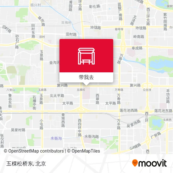 五棵松桥东地图