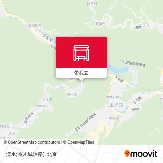 清水涧(木城涧路)地图