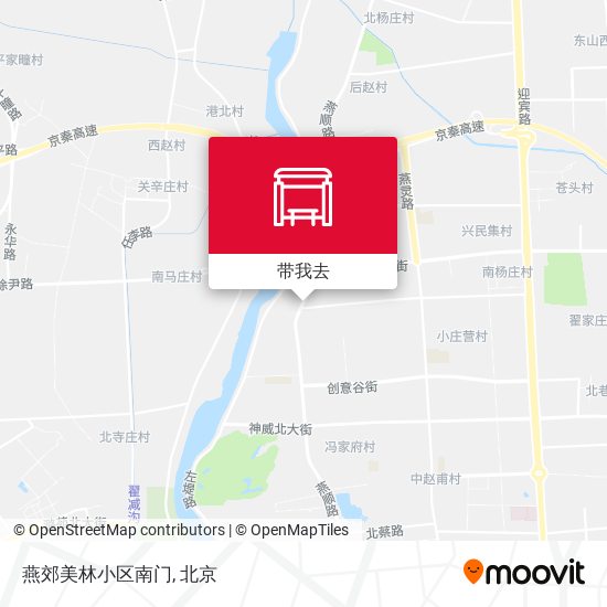 燕郊美林小区南门地图