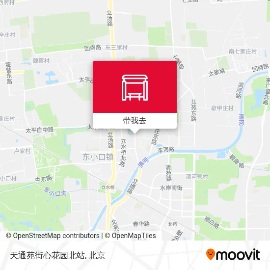 天通苑街心花园北站地图
