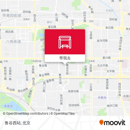 鲁谷西站地图