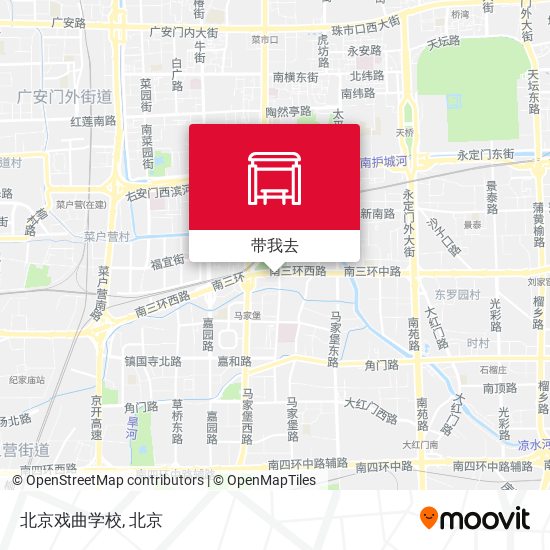 北京戏曲学校地图