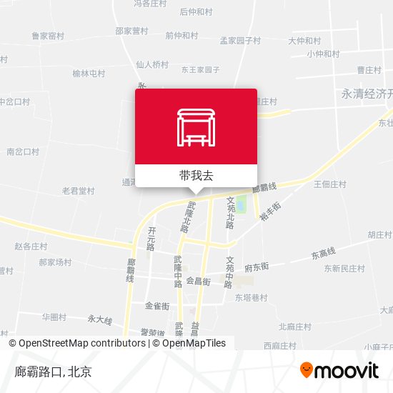 廊霸路口地图
