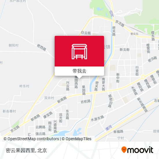 密云果园西里地图