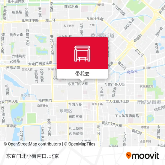 东直门北小街南口地图