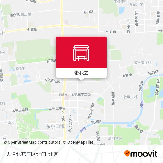 天通北苑二区北门地图