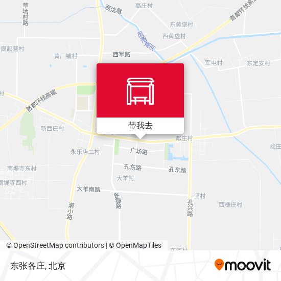 东张各庄地图