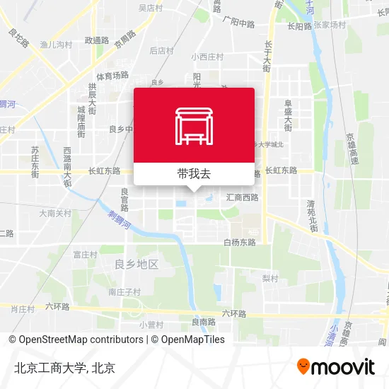 北京工商大学地图