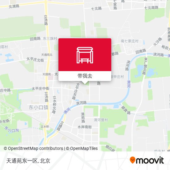 天通苑东一区地图