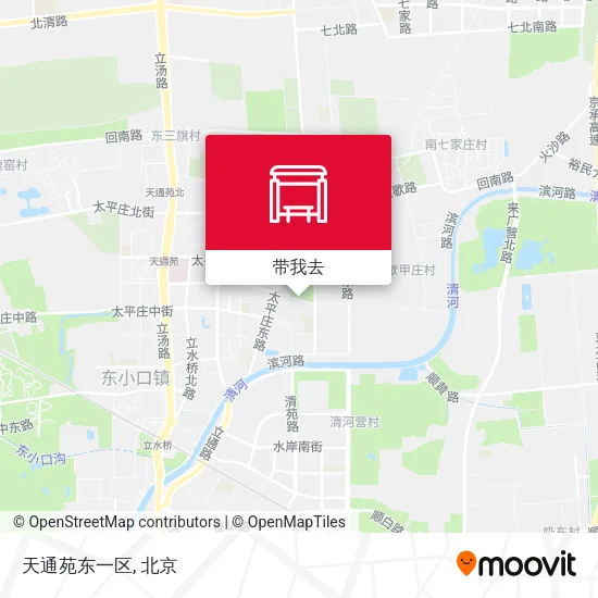 天通苑东一区地图