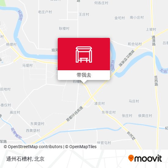 通州石槽村地图