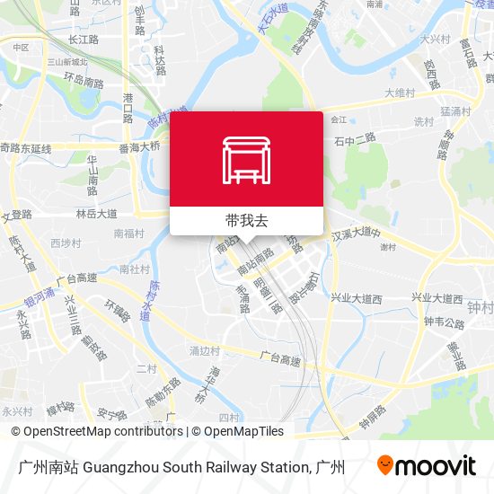 广州南站 Guangzhou South Railway Station地图