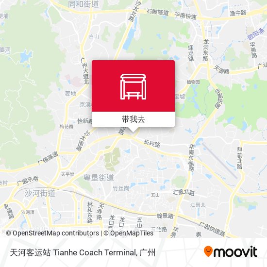 天河客运站 Tianhe Coach Terminal地图