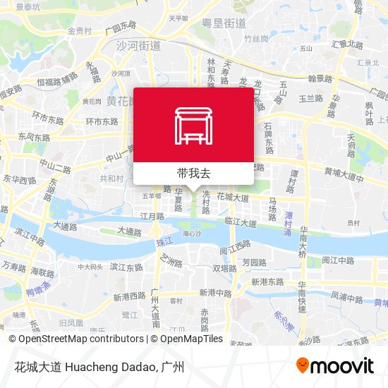 花城大道 Huacheng Dadao地图