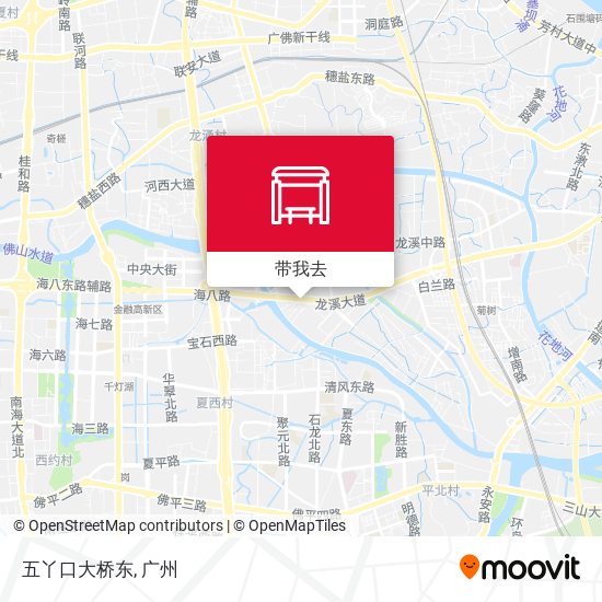 五丫口大桥东地图