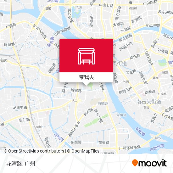 花湾路地图