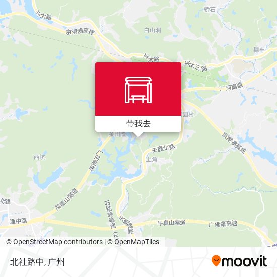 北社路中地图