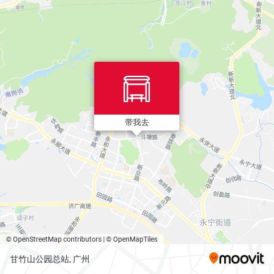 甘竹山公园总站地图