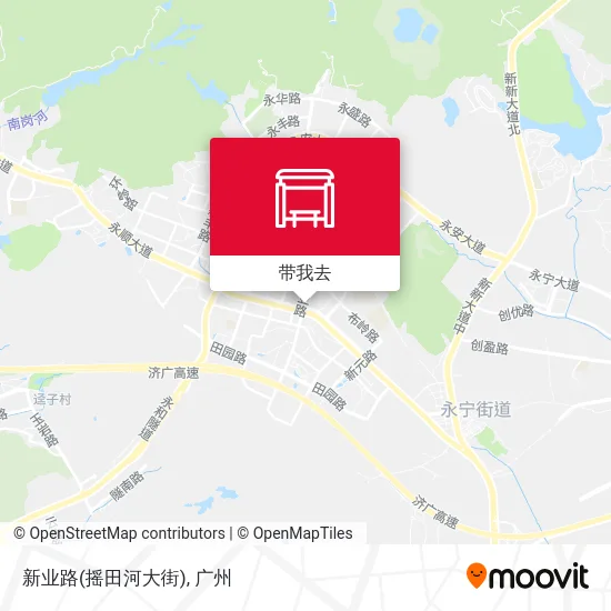 新业路(摇田河大街)地图