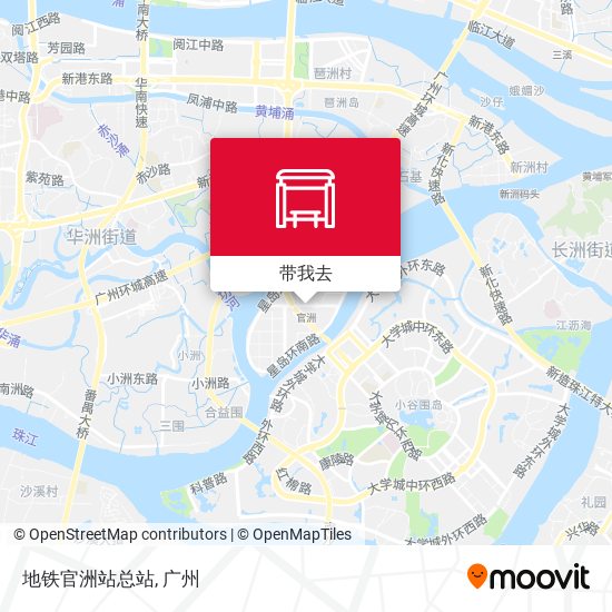 地铁官洲站总站地图