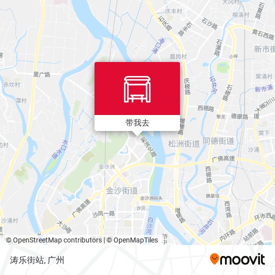 涛乐街站地图