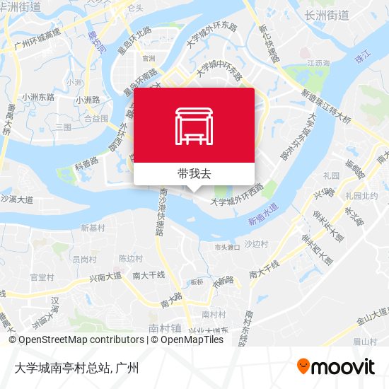 大学城南亭村总站地图