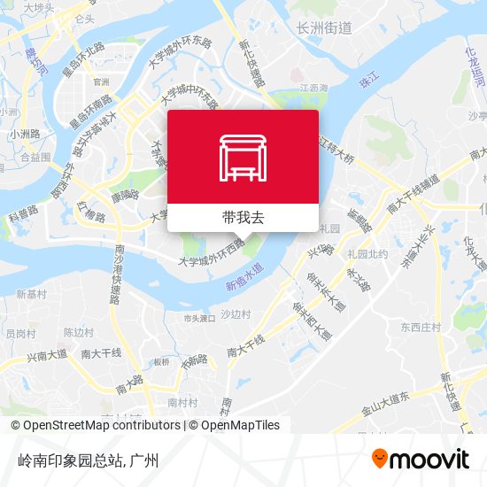 岭南印象园总站地图