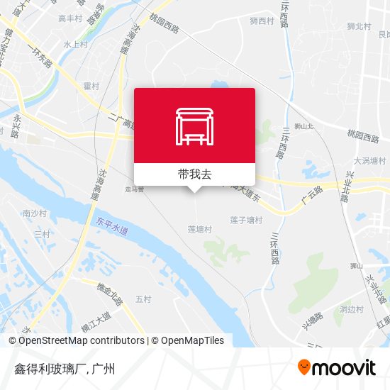 鑫得利玻璃厂地图