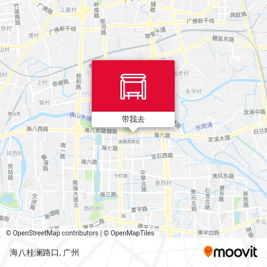 海八桂澜路口地图