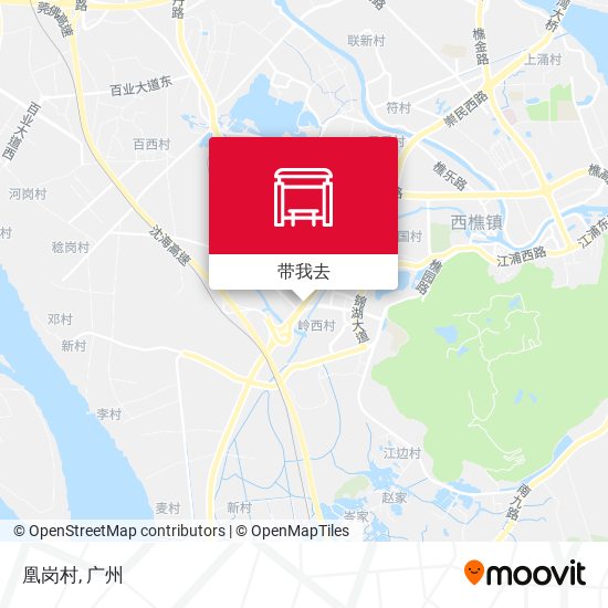 凰岗村地图