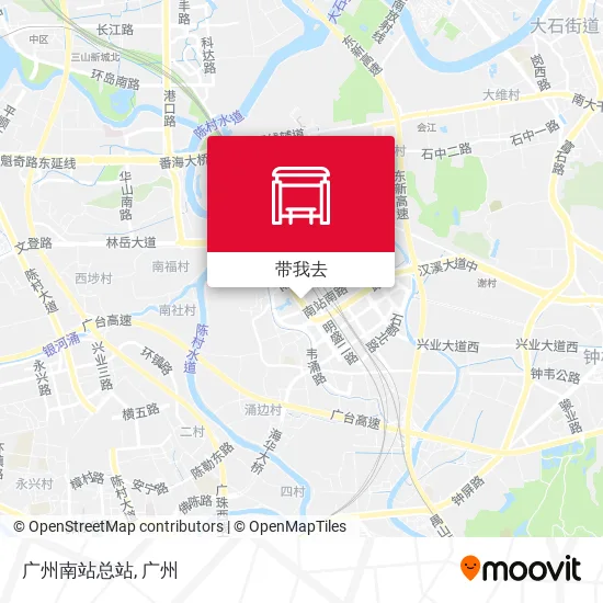 广州南站总站地图