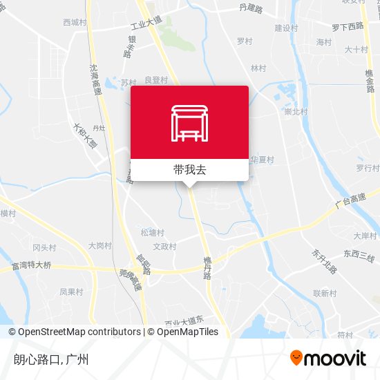 朗心路口地图
