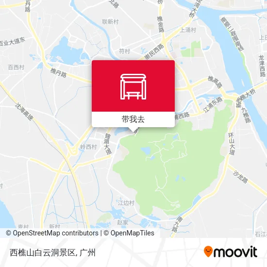 西樵山白云洞景区地图